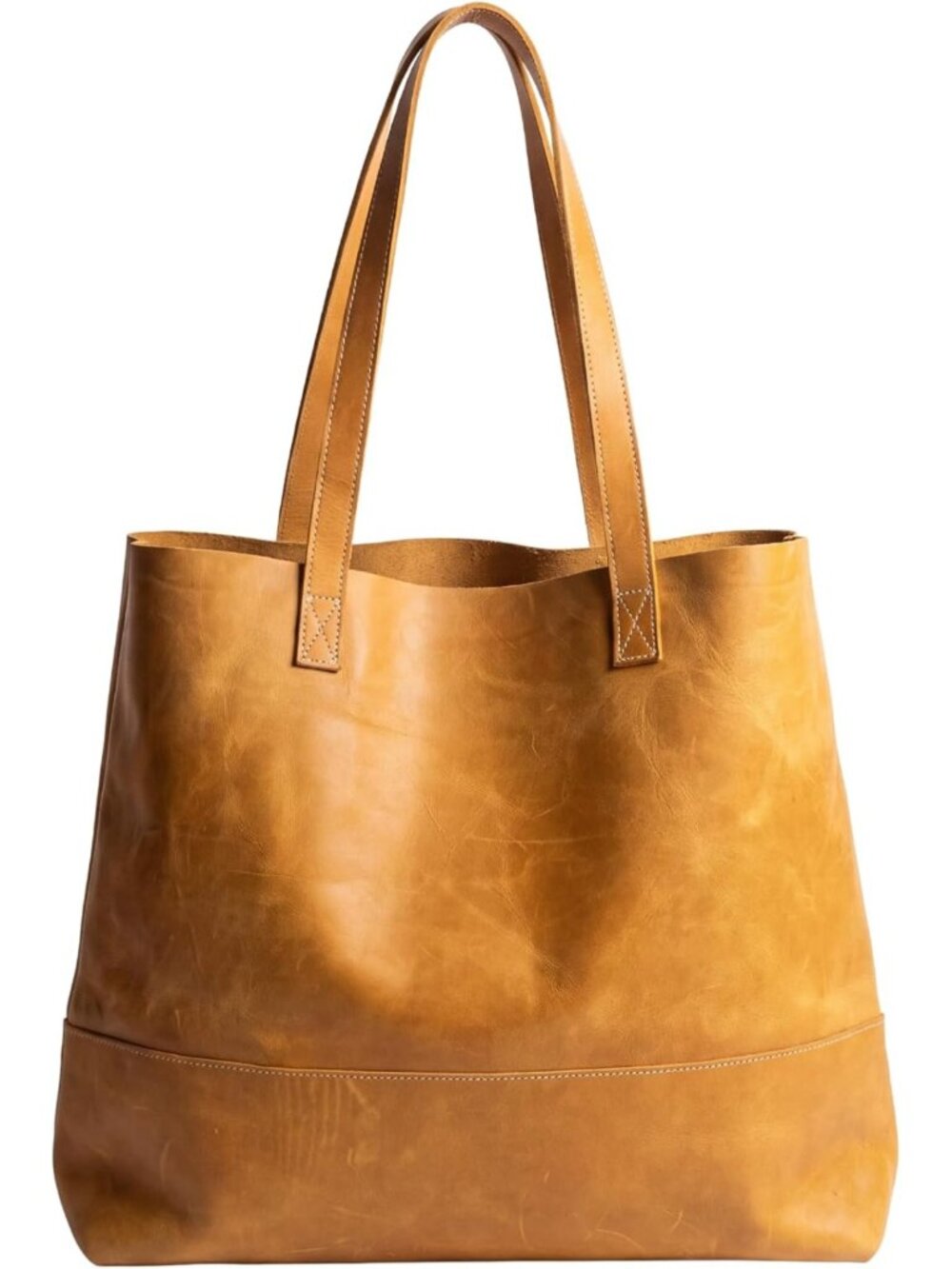 Stylish Leather Tote Bag for Women, Fits 16" Laptop, Spacious Work & Travel Bag